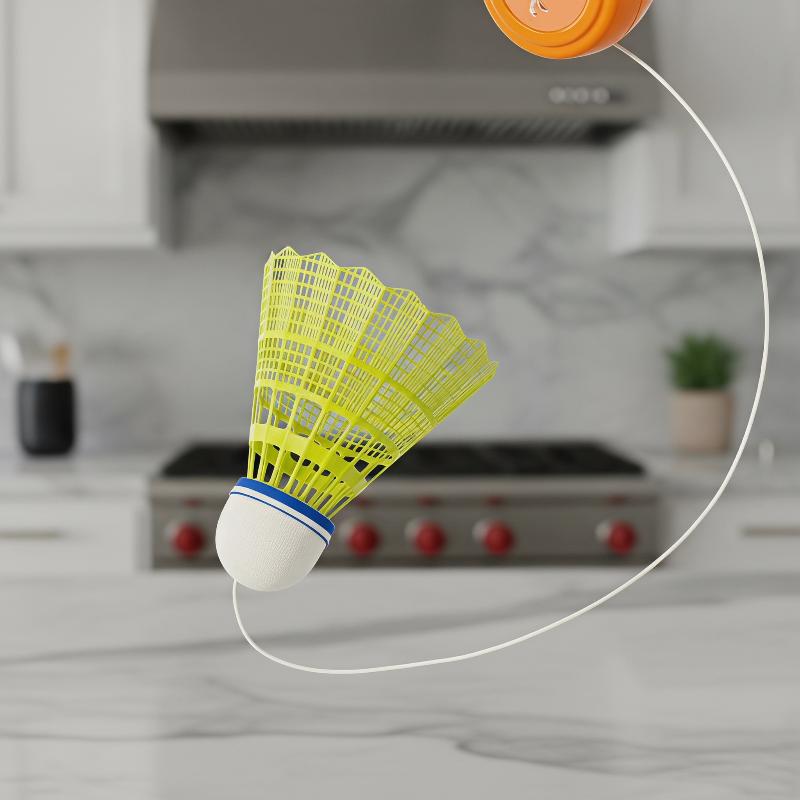 Badminton Rebound Trainer - Entraîneur de badminton rétractable automatique, outil