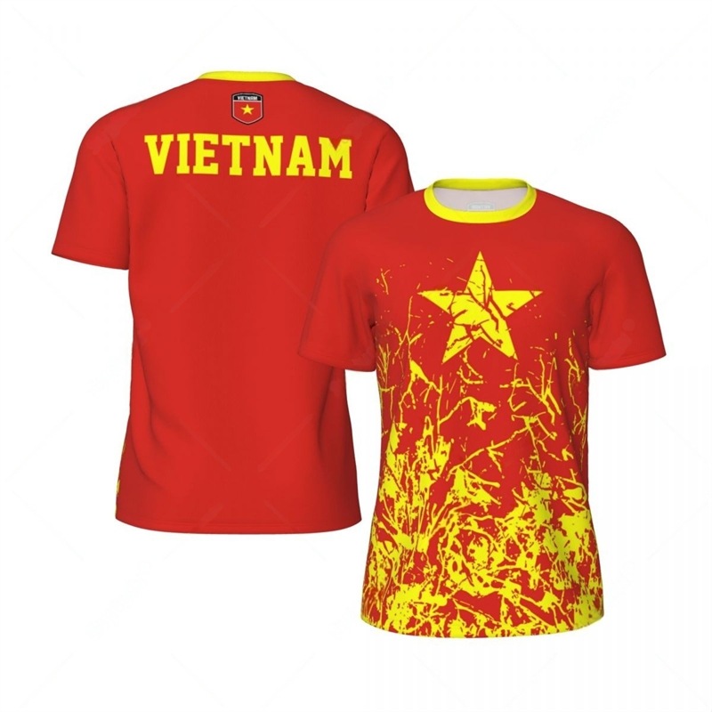 Badminton Vietnam - T-shirt de Football graphique drapeau du