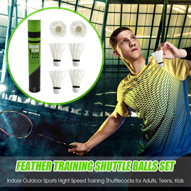 12Pc volant de Badminton plume - Badminton Raket avis et prix